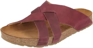 HAFLINGER Unisex-Adult Summer Cowhide Leather Comfort Anatomic Footbeds Straps Bo Slippers Slide Sandal