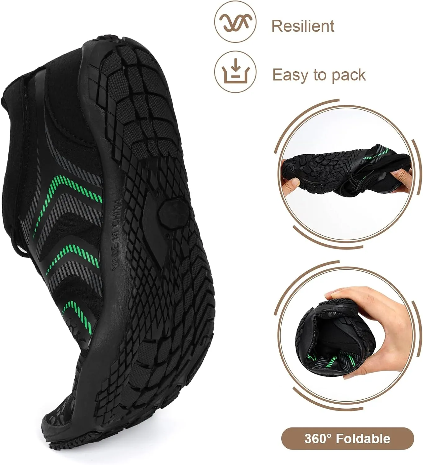 Hike Barefoot Water Shoes Womens Mens Footwear, Pro Hiking Boot Quick Dry Barefoot Beach Walking Women Men Travel Swim Shoes, Wide Toe Box Non-Slip Breathable Zero Drop Shoes