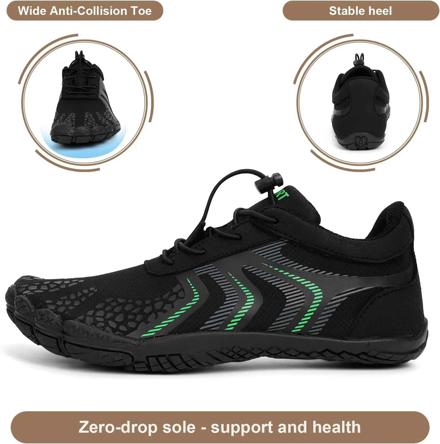 Hike Barefoot Water Shoes Womens Mens Footwear, Pro Hiking Boot Quick Dry Barefoot Beach Walking Women Men Travel Swim Shoes, Wide Toe Box Non-Slip Breathable Zero Drop Shoes