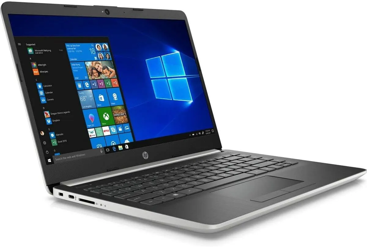HP 2020 14" Laptop Computer/Intel Celeron N4000 up to 2.6GHz/ 4GB DDR4 RAM/ 64GB eMMC/ 802.11ac WiFi/Bluetooth 4.2/ Intel UHD Graphics 605/ Office 365 Personal 1-Year/Natural Silver/Windows 10