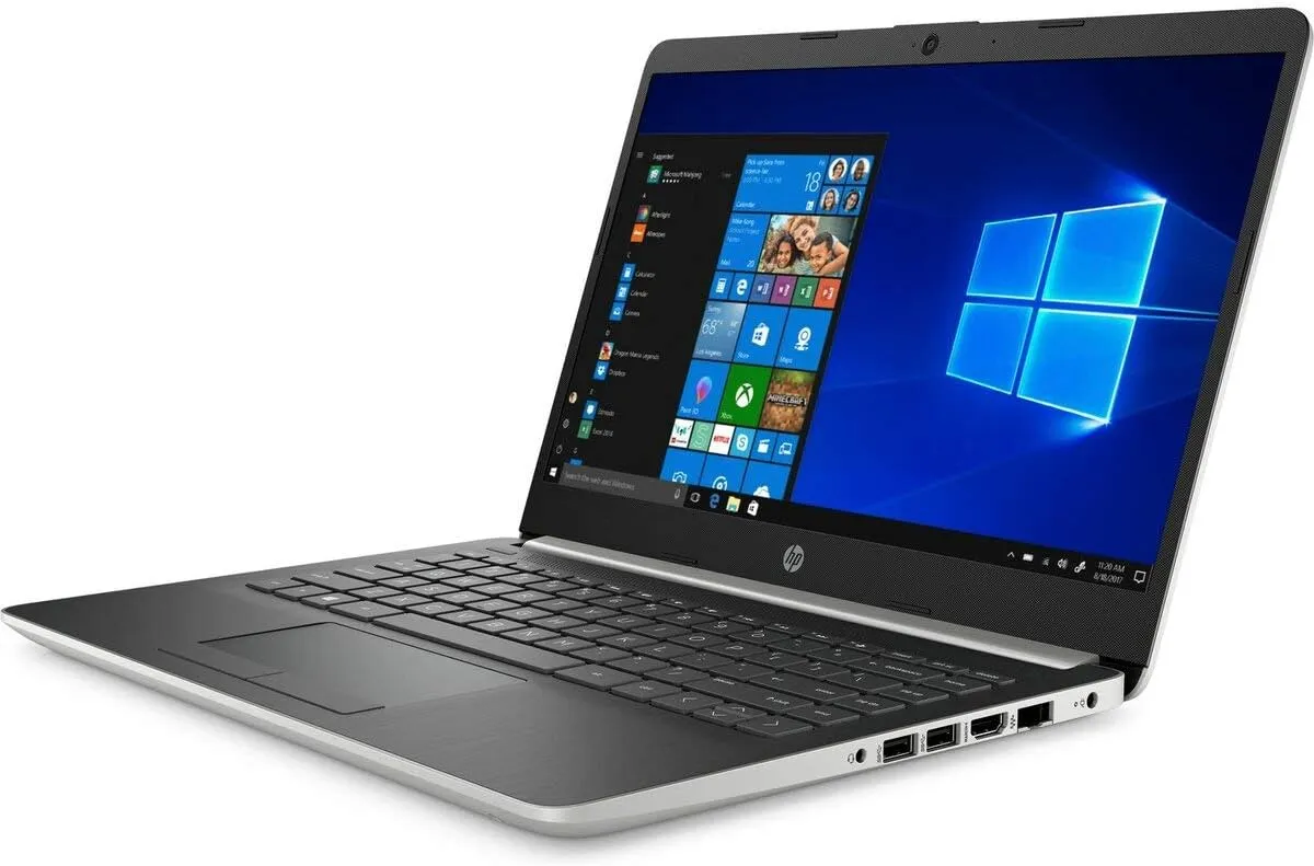 HP 2020 14" Laptop Computer/Intel Celeron N4000 up to 2.6GHz/ 4GB DDR4 RAM/ 64GB eMMC/ 802.11ac WiFi/Bluetooth 4.2/ Intel UHD Graphics 605/ Office 365 Personal 1-Year/Natural Silver/Windows 10