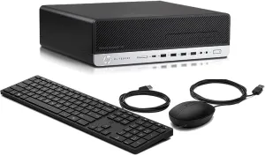 HP EliteDesk 800 G5 SFF Desktop Computer PC, Intel Core i5-9500T, 16GB DDR4 RAM, 256GB SSD, WiFi, Keyboard & Mouse, DisplayPort, Windows 11 Pro (Renewed)