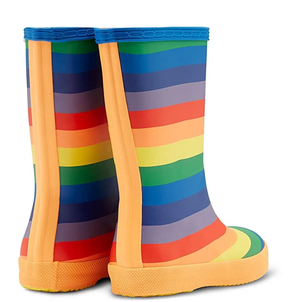 Hunter Original First Classic Rainbow Print Wellington Boots
