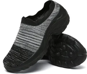 INMINPIN Women's Slip-on Mule Sneakers Lightweight Breathable Casual Shoes Platform Outdoor Clog Slippers