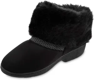 Isotoner Women's Recycled Microsuede Mallory Slipper, with Memory Foam and Indoor/Outdoor Sole