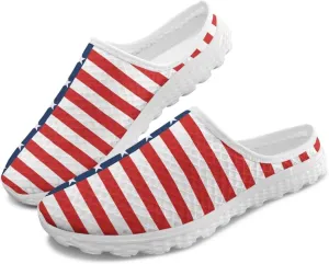 Jeiento Women Lightweight Slip On Mules Shoes Comfortable Anti Slip Loafers Open Back Breathable Slippers