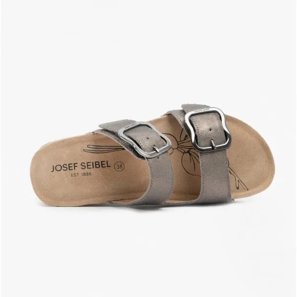 Josef Seibel TONGA 64 Womens Leather Mule Sandals Anthracite
