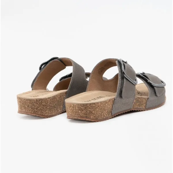 Josef Seibel TONGA 64 Womens Leather Mule Sandals Anthracite