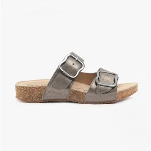 Josef Seibel TONGA 64 Womens Leather Mule Sandals Anthracite