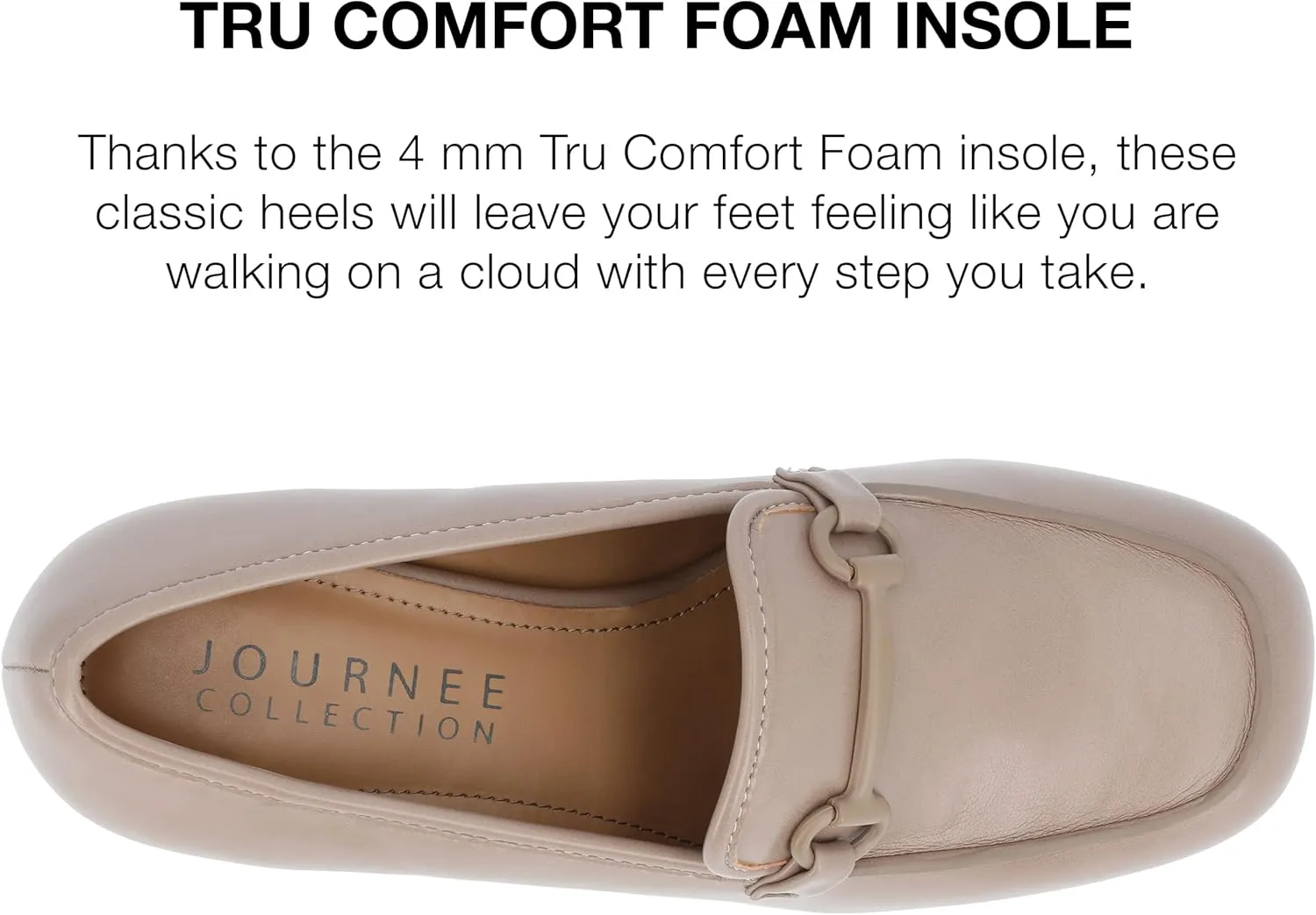 Journee Collection Womens Nysaa Block Heel Faux Leather Loafer Heels