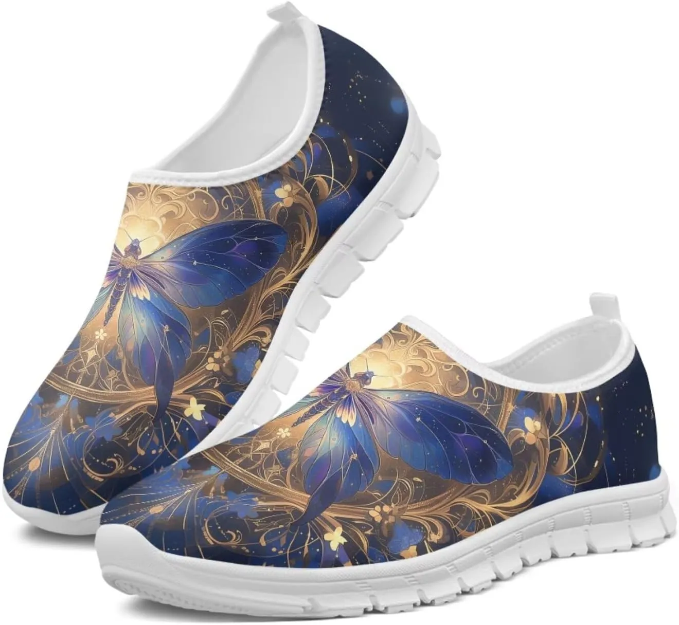 JoyLamoria Hummingbird Sneakers Low Top Flats Loafer Lightweight Walking Travel Shoes Girls 2025 Fashion Boat Shoes