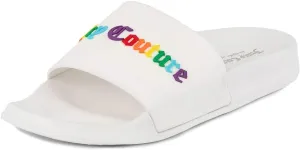 Juicy Couture Slide Sandals, Beach Flats for Women, Summer Shoes