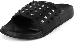 Juicy Couture Slide Sandals, Beach Flats for Women, Summer Shoes