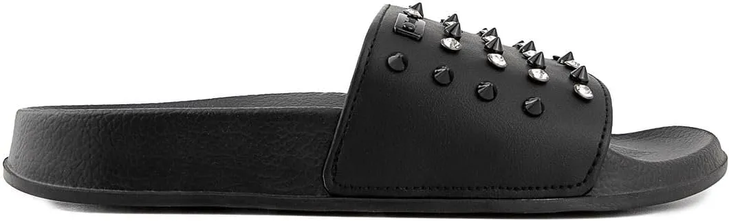 Juicy Couture Slide Sandals, Beach Flats for Women, Summer Shoes