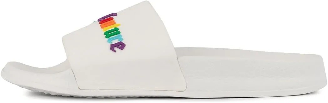 Juicy Couture Slide Sandals, Beach Flats for Women, Summer Shoes