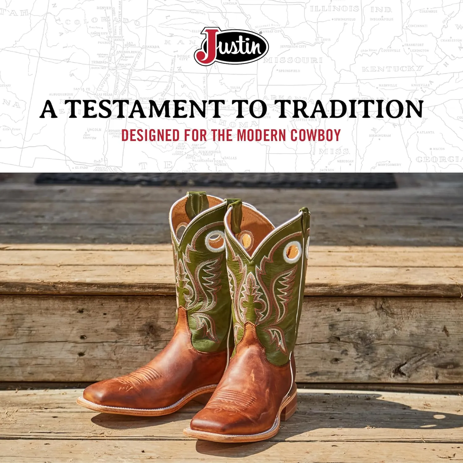 Justin Men's Austin II 11" tall Bent Rail Western Boot