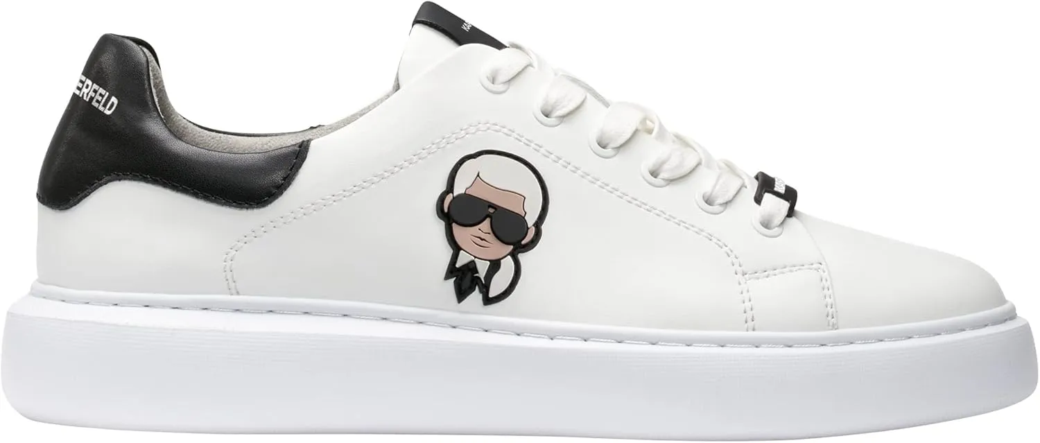 Karl Lagerfeld Paris Men's Everyday Essential Leather Sneaker