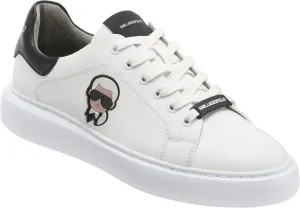 Karl Lagerfeld Paris Men's Everyday Essential Leather Sneaker