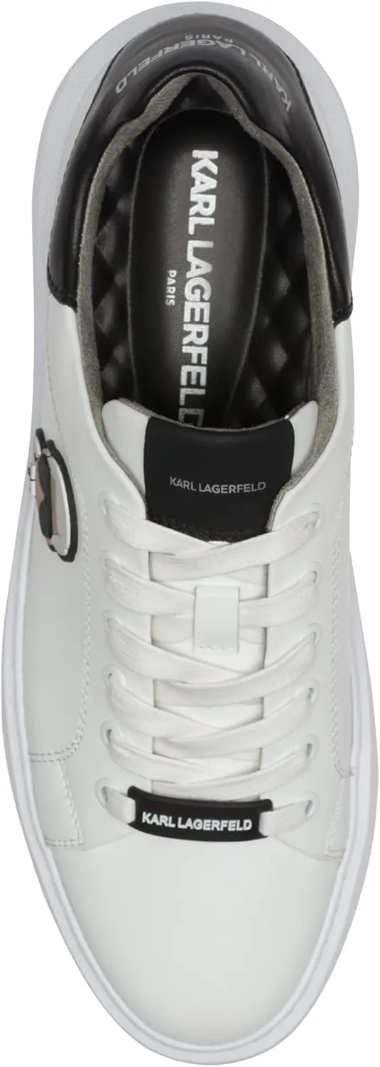 Karl Lagerfeld Paris Men's Everyday Essential Leather Sneaker