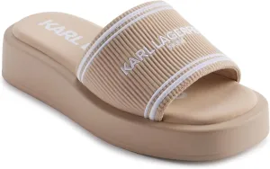 KARL LAGERFELD Women's Cushioned Insole Everyday Ohare-Platform Slide Sandal