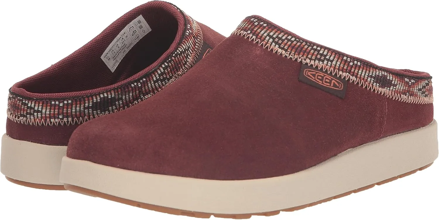 KEEN Women's Elle Suede Comfortable Durable Indoor Outdoor Mule Slippers