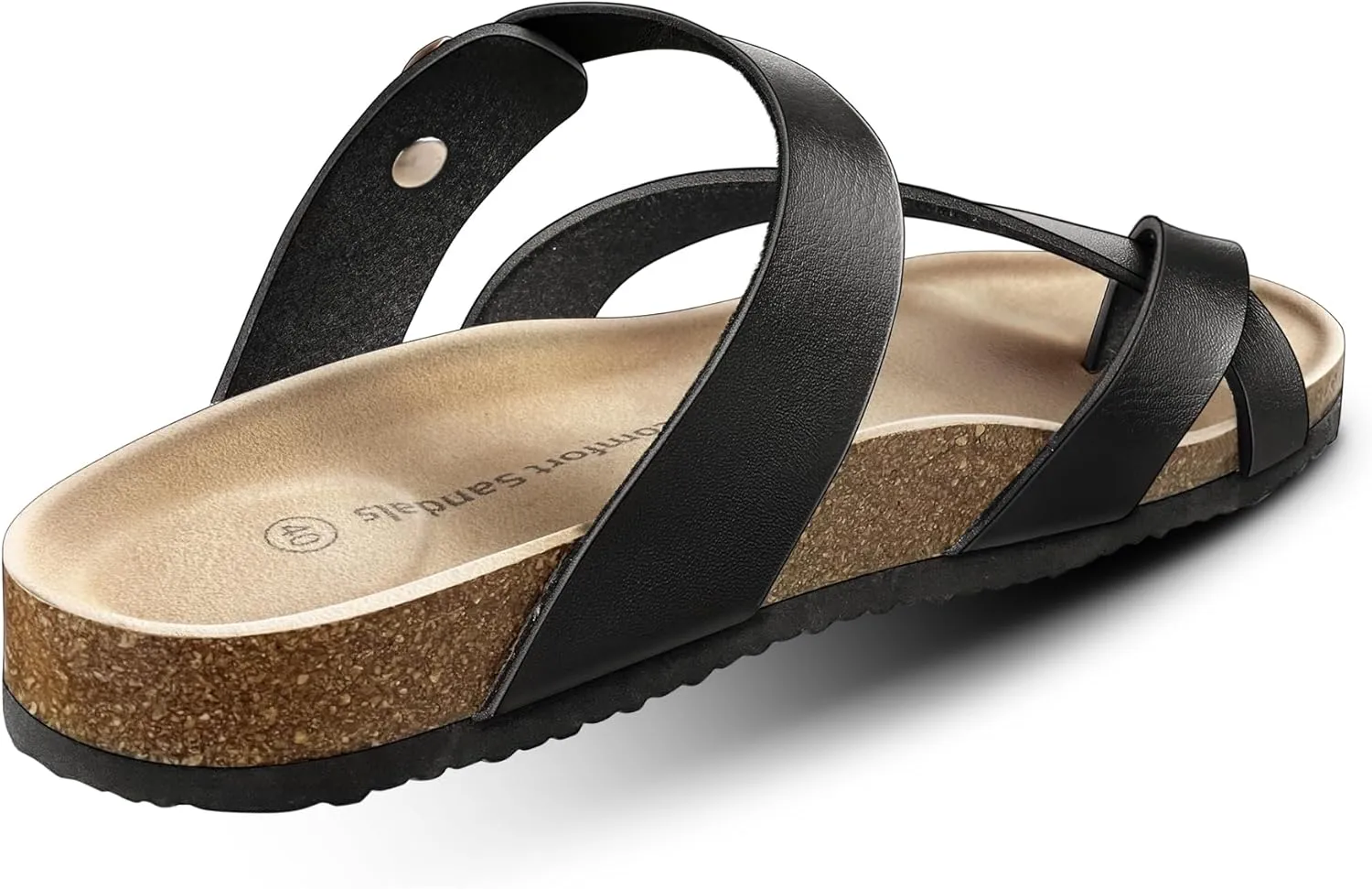 KEMISANT Women's Slide Sandals-Flip-Flops-Casual Slip-ons with Unslip Rubber Outsole and Suede Upper