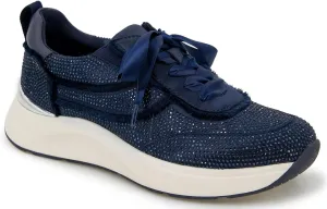 Kenneth Cole Reaction Women's Women's Claire Sneaker, Navy Neoprene, 10