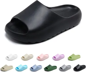 Kids Cloud Slides Slippers For Girls Boys,Pillow House Slippers Non-Slip Super Soft Quick Drying Shower Cushioned Slides Bathroom Thick Sole Sandals Indoor Outdoor Slippers