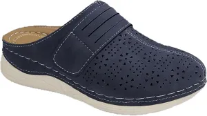 Kubbon Clogs for Womens Slip-On Flat Mule Shoes Comfortable Outdoor Mule Orthopedic Leather Clog Breathable Closed Toe Sandals Summer Wedge Shoes