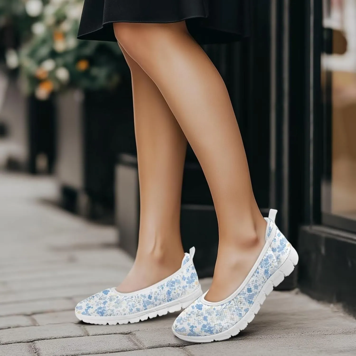 Ladies Slip on Loafer Shoes Womens Flats Dress Clothes Shoes Ballet Pregnant Walking Work Casual Comfortable