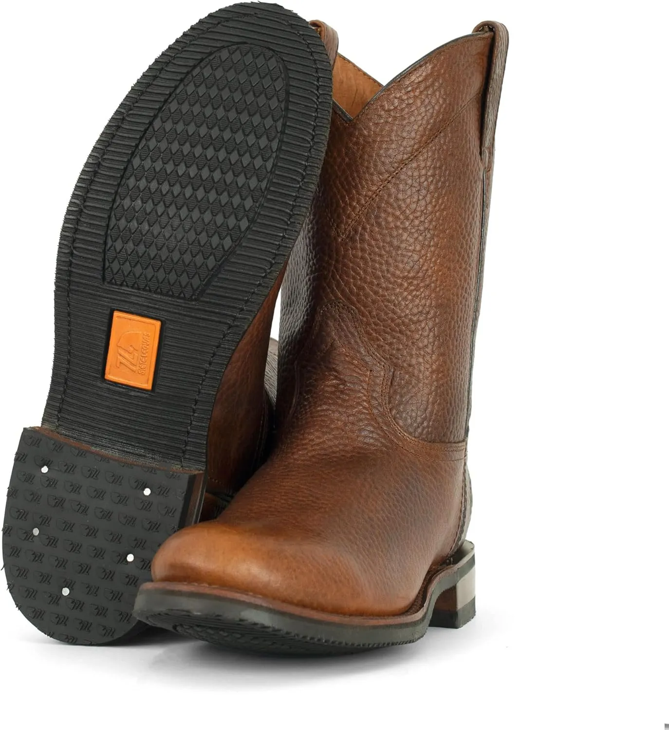 Leather Men's Roper Boot Style 1000 - Color Ocher