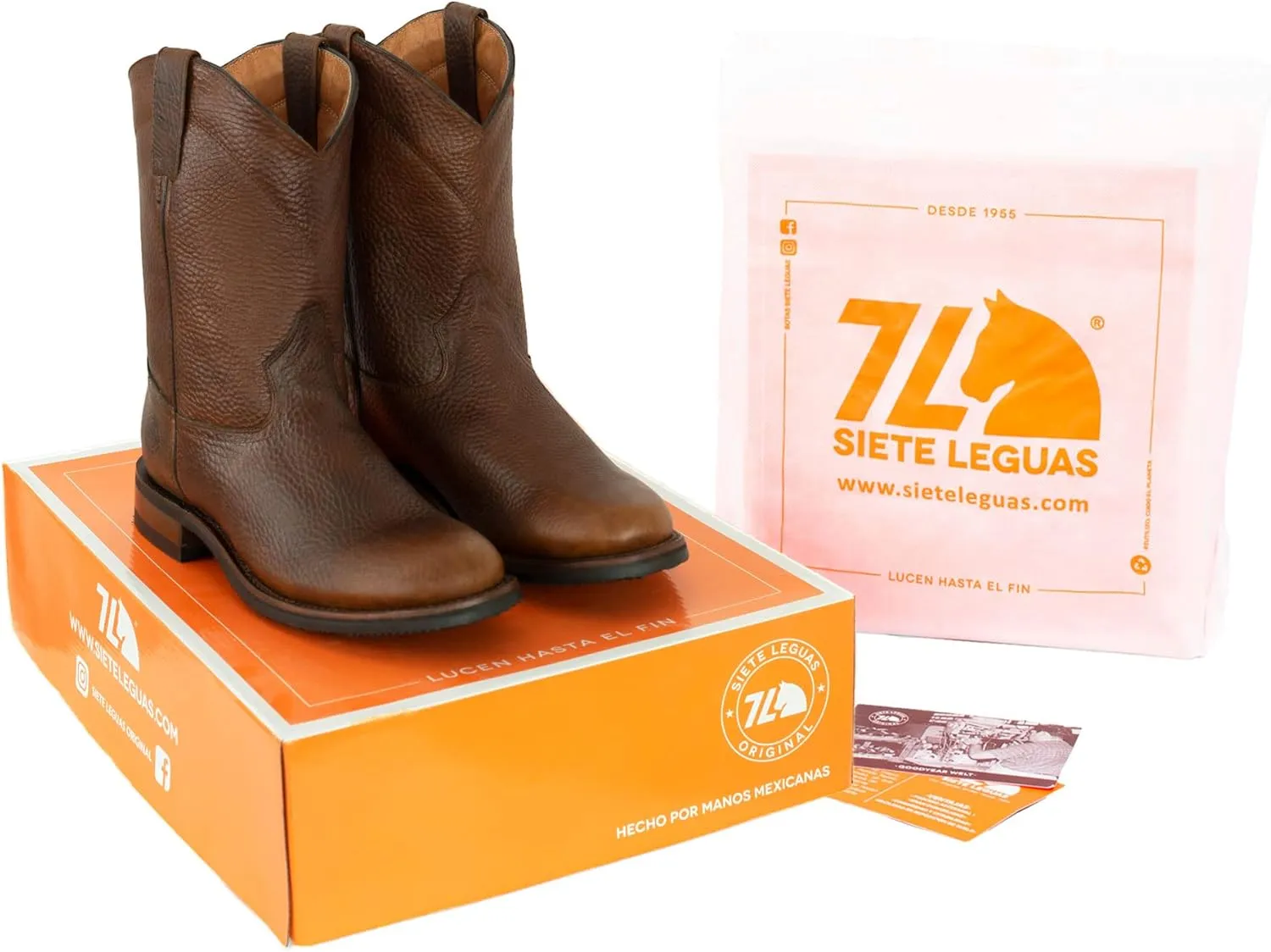 Leather Men's Roper Boot Style 1000 - Color Ocher