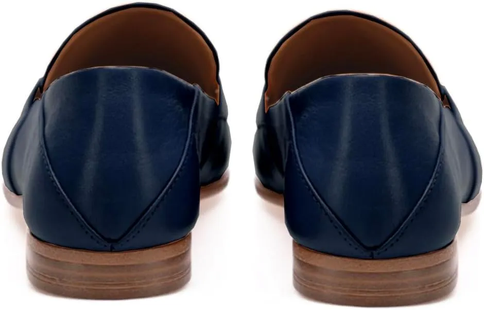 LEHOOR Women Casual Loafer Flats Round Toe Slip On Dress Shoes Office Walking Loafers Comfortable 1 inch Flat Heel Loafers Shoes Matte Penny Loafers Drive Basic Work Pumps Retro 4-11 M US
