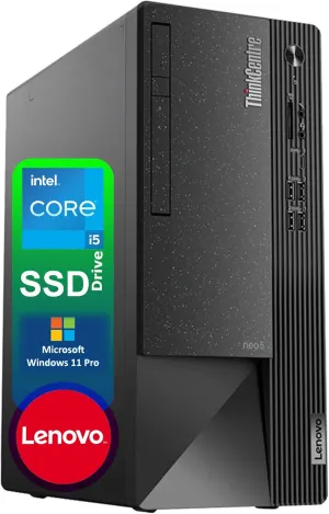 Lenovo ThinkCentre Business Desktop| Intel Core i5 Processor | 32GB RAM | 1TB SSD | Support Upto 3 Monitors | HDMI & USB-C | Ethernet | Wi-Fi | Bluetooth | Keyboard & Mouse| Windows 11 Pro