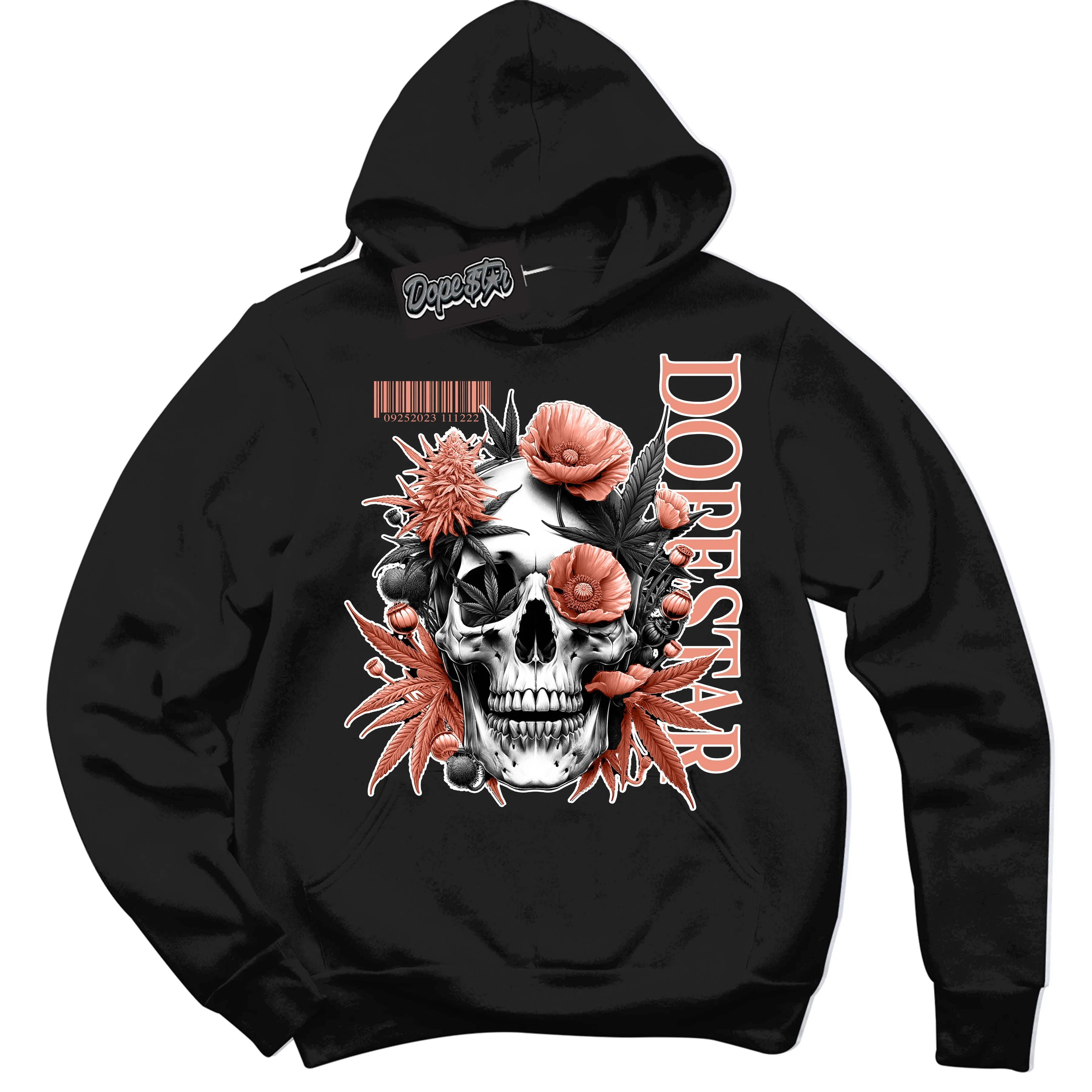 Light Wild Mango Dunk Sneaker Hoodie Skull Poppies Graphic