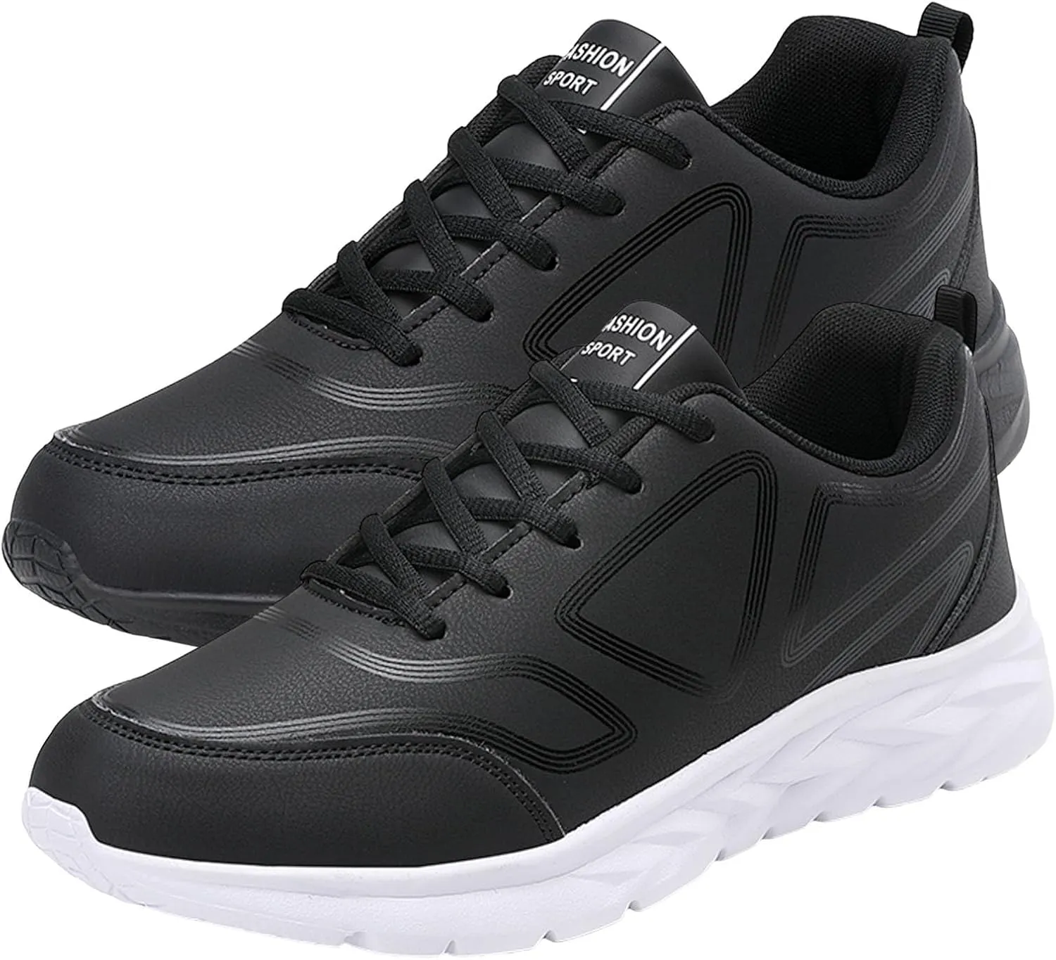 Lightweight Shoes Men Casual Shoes Fashionable New Pattern Simple Solid Color and Winter Lace Up Flat Bottom Comfortable