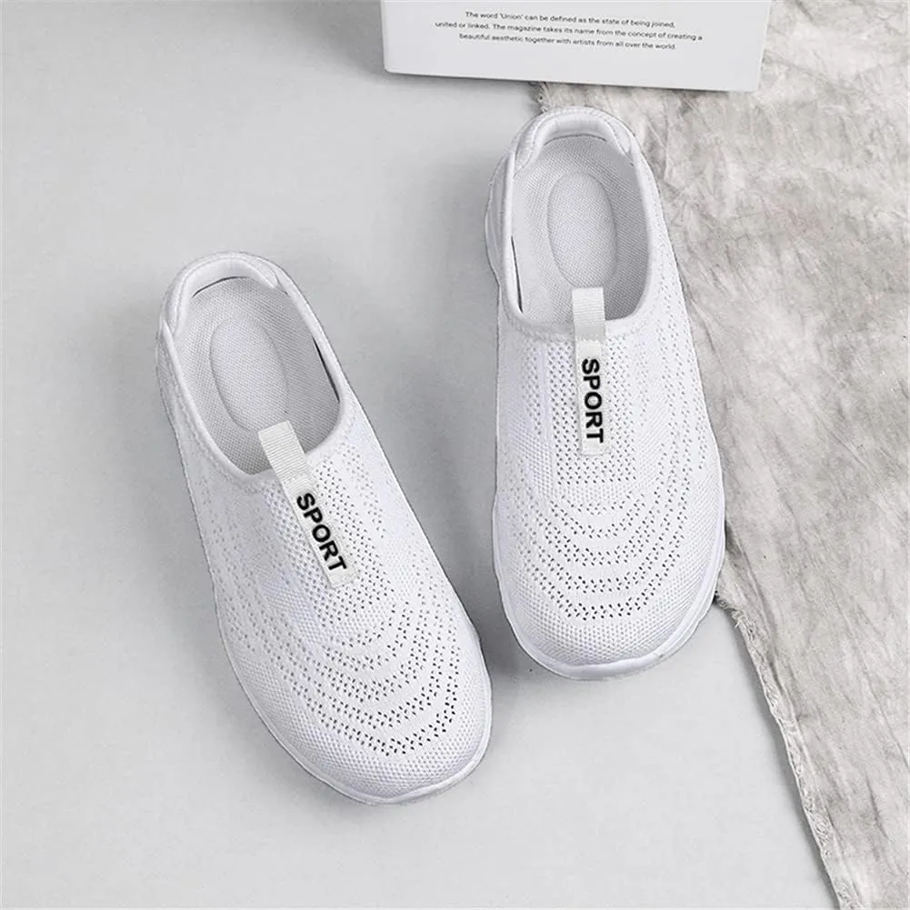 LLTMALL Women's Lightweight Closed Toe Slippers Slip-on Backless Sneakers Mesh Mule Shoes