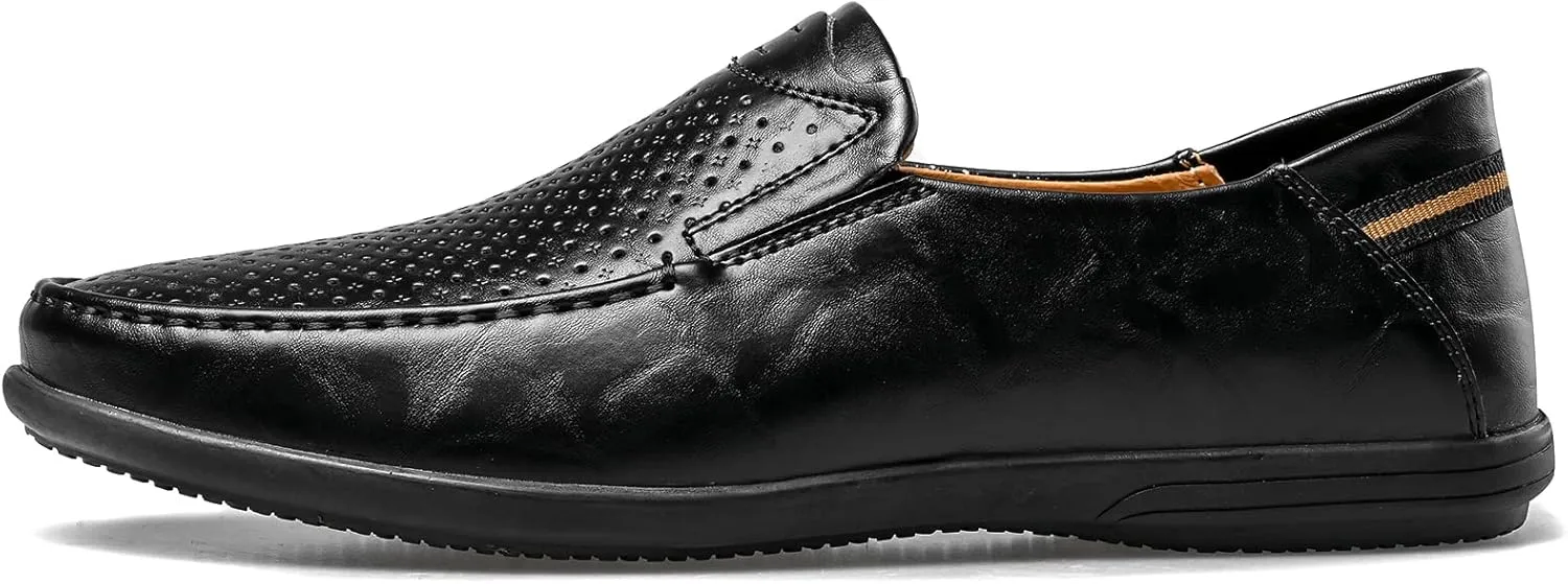 Loafer Premium Genuine Leather Men's Casual Shoes Slip On Mens Driving Penny Loafers for Men Lightweight Breathable