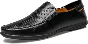 Loafer Premium Genuine Leather Men's Casual Shoes Slip On Mens Driving Penny Loafers for Men Lightweight Breathable