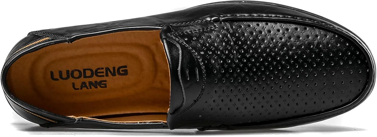 Loafer Premium Genuine Leather Men's Casual Shoes Slip On Mens Driving Penny Loafers for Men Lightweight Breathable