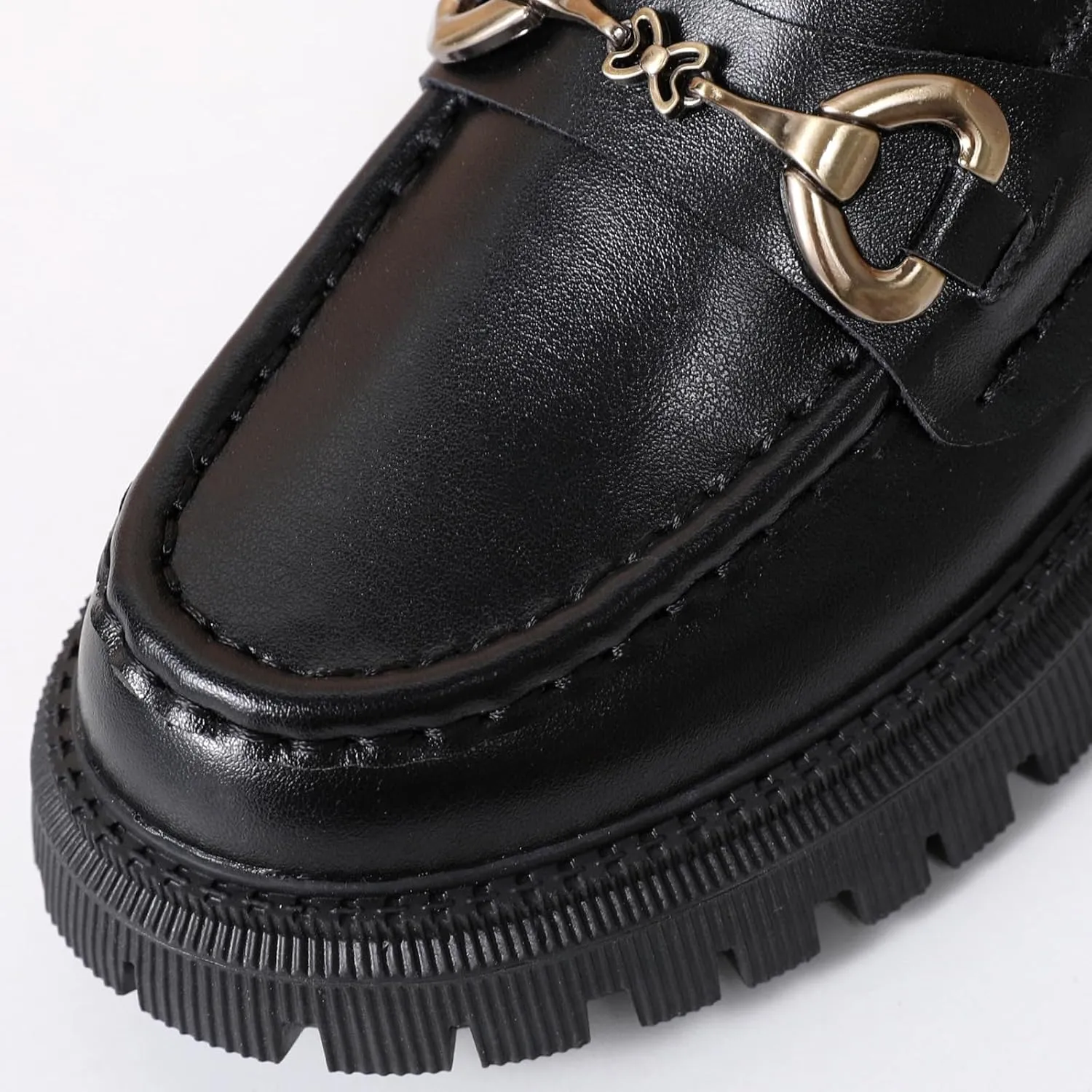 Loafers for Women Women's Loafers & Slip-ons Leather Platform Chunky Penny Shoes Business Casual Shoes Comfortable Dressy Office Work Shoes