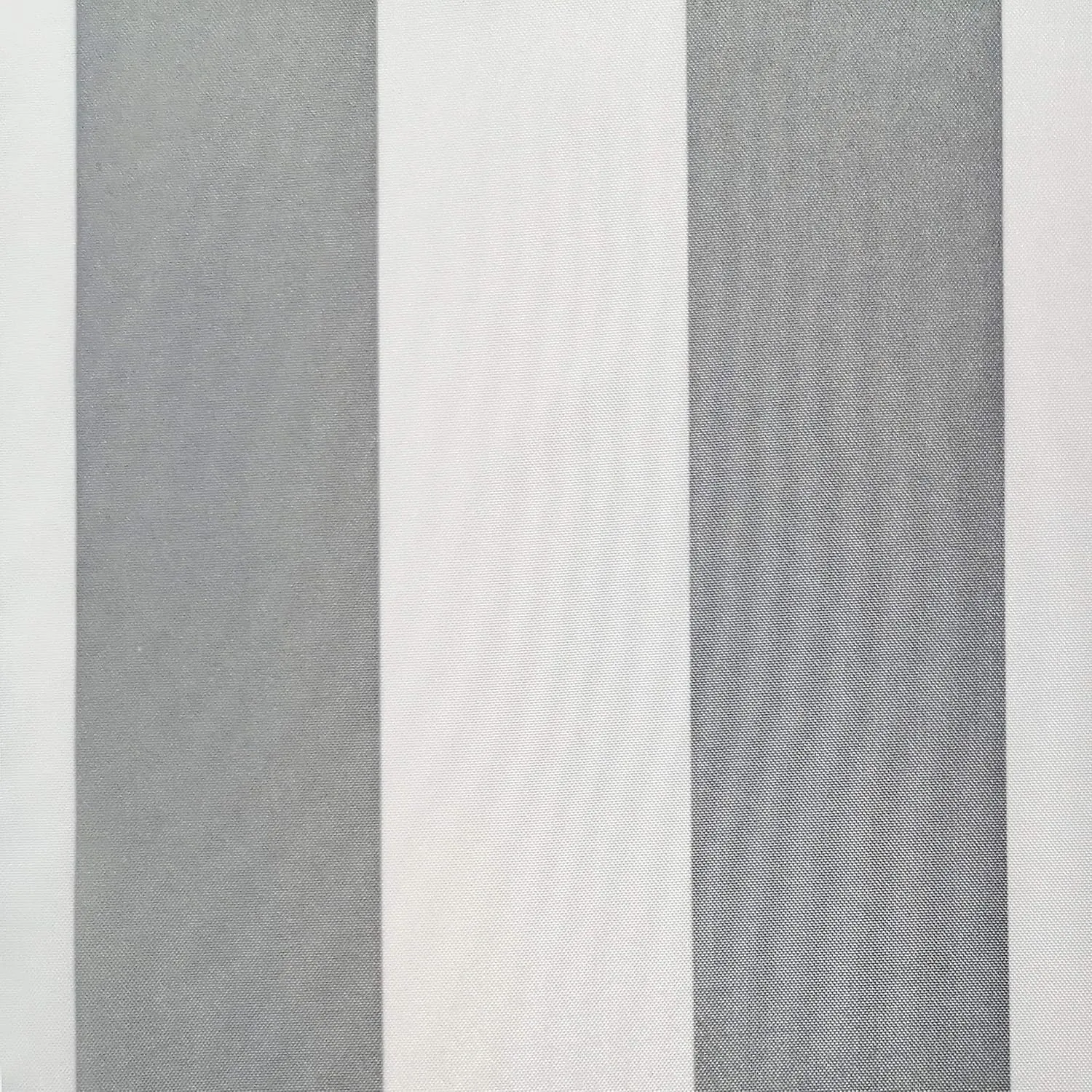 Loft Living Seaside Stripe Indoor/Outdoor Grommet Curtain Panel - Pair Each 50" x 96" in Alloy Grey