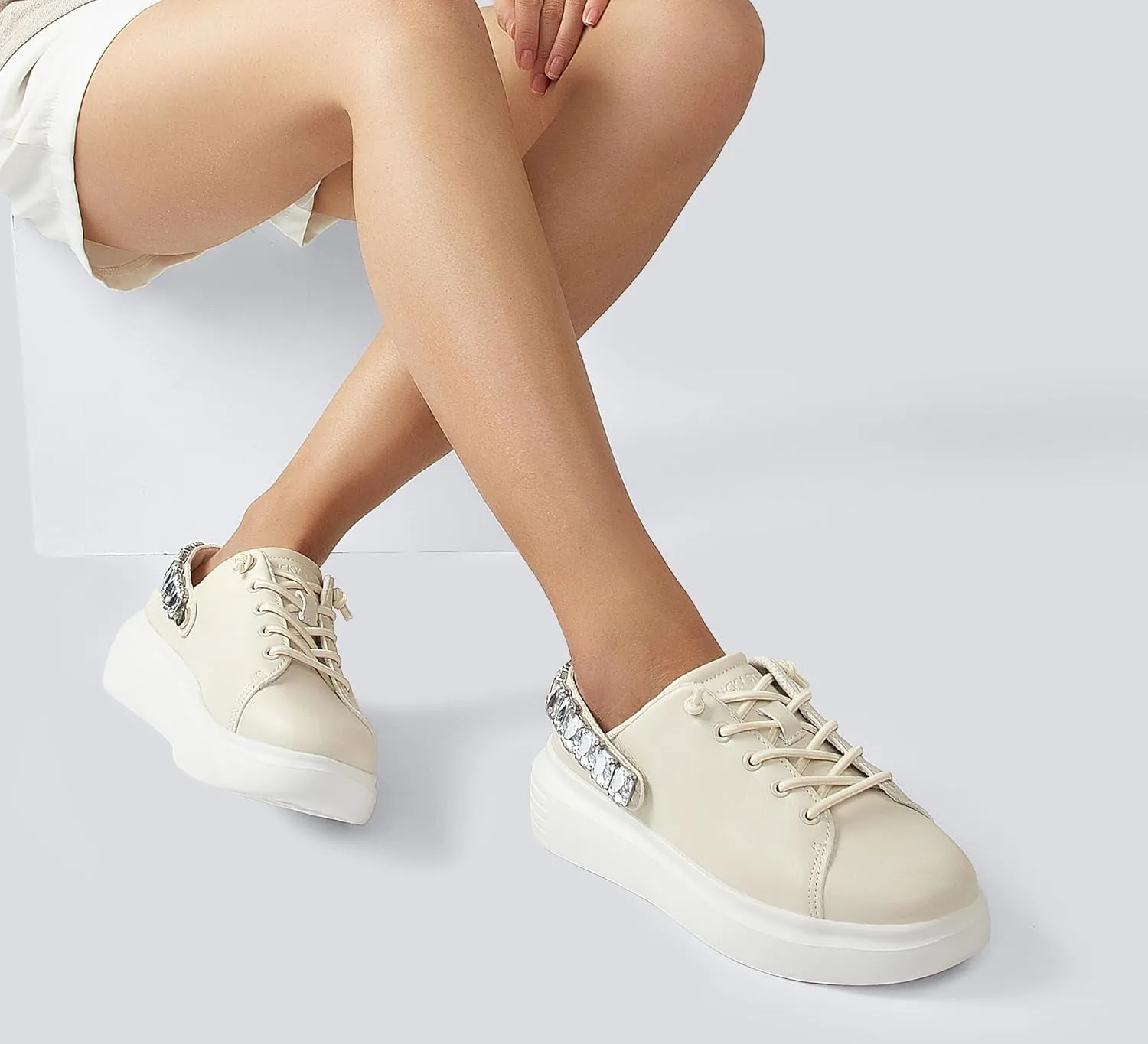 LUCKY STEP Women's Rhinestone Mule Shoes Adjustable Casual Slip On Sneakers Closed Toe Breathable Clogs