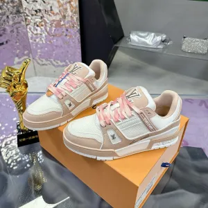 LV Trainer Sneaker Light Brown Cowhide