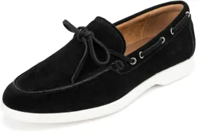 Meijiana Men's Genuine Leather Loafers Slip-On Moccasins Suede Dress Shoes, Lightweight and Breathable with Rubber Sole Stylish Mens Loafers