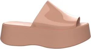 Melissa Becky Platform Slides for Women - Cushioned and Comfortable Chunky Platform Slip-On Sandals with Jelly Upper and Open Toe Design, Vegan