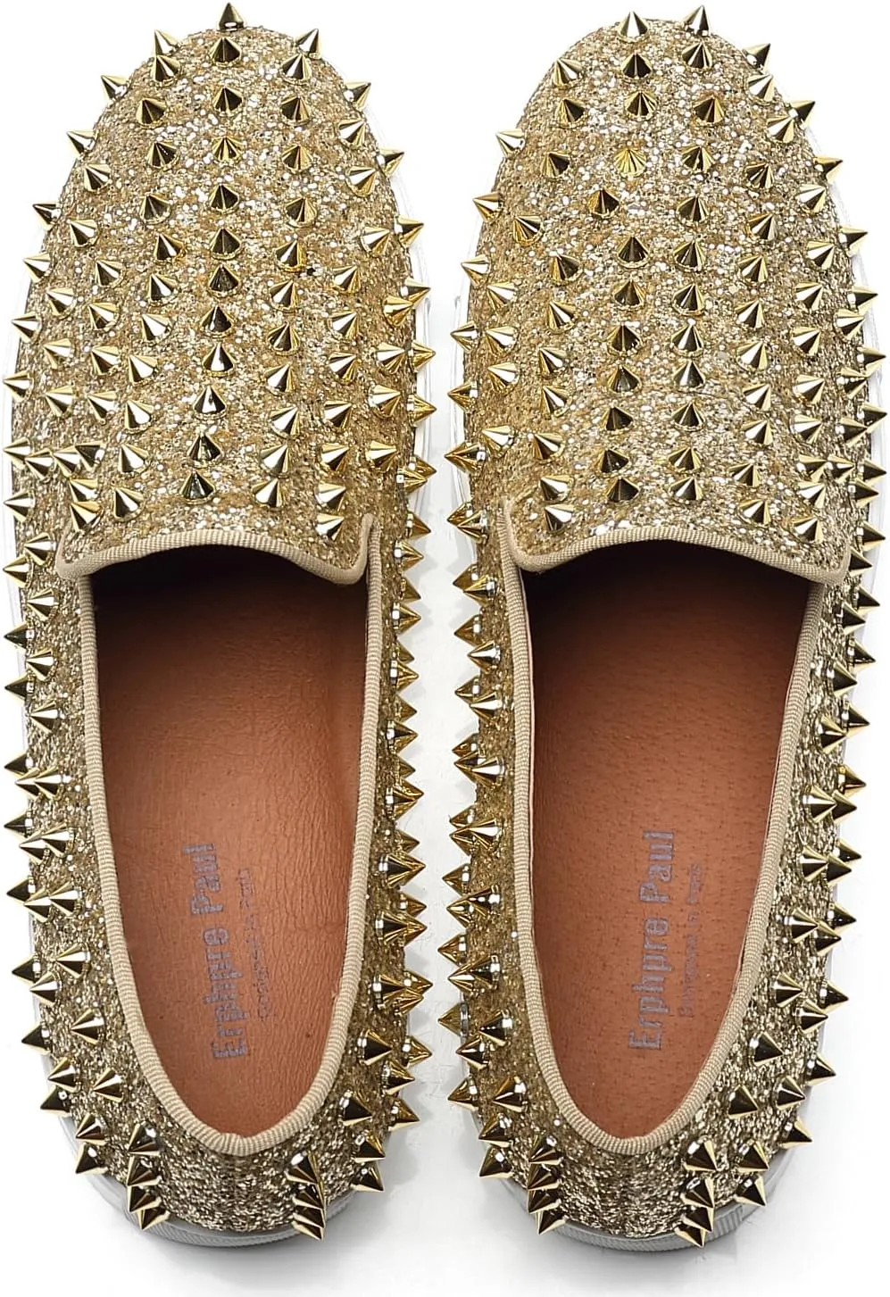 Men Spiked Loafers Party Wedding Prom Fashion Rivets Studded Shoes