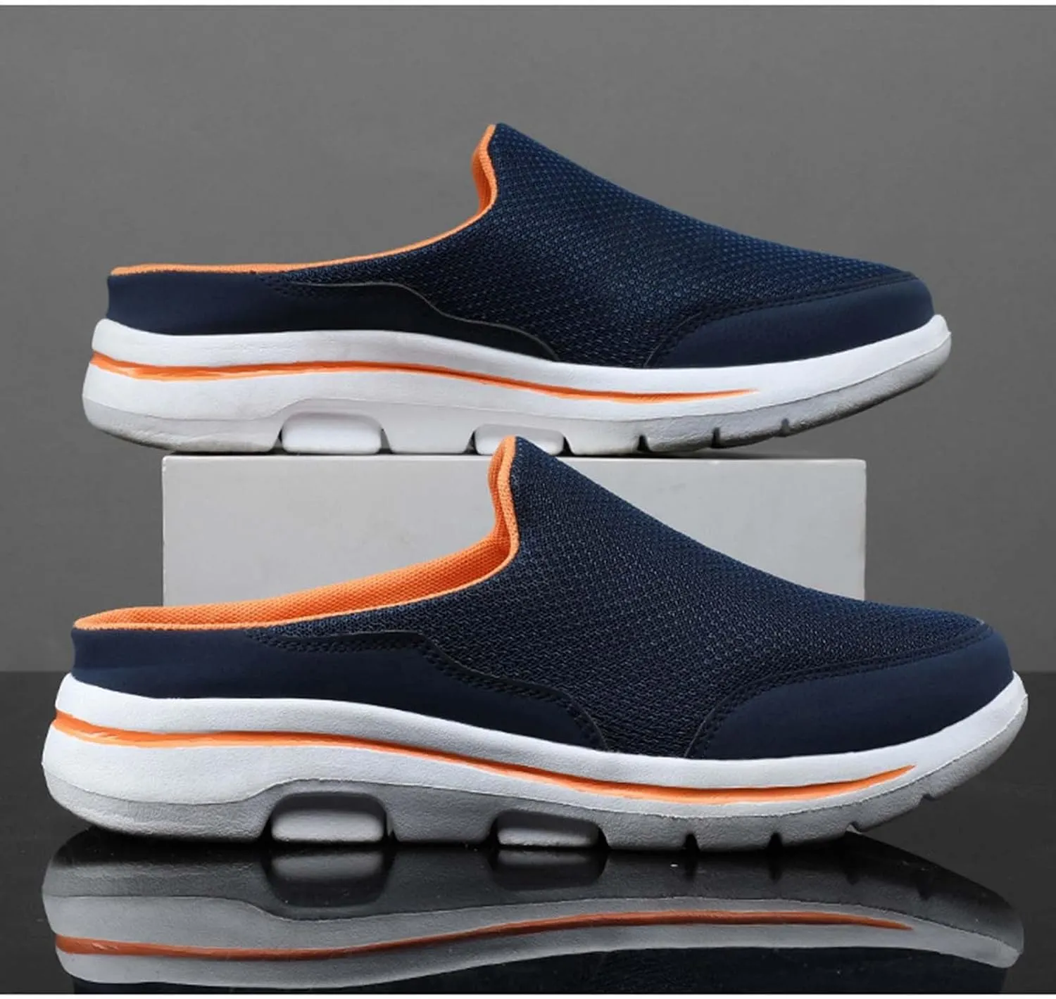 Men's Breathable Barefoot Shoes Soft Flat Soled Slip On Mesh Shoes Heelless Walking Mens Dress Breathable