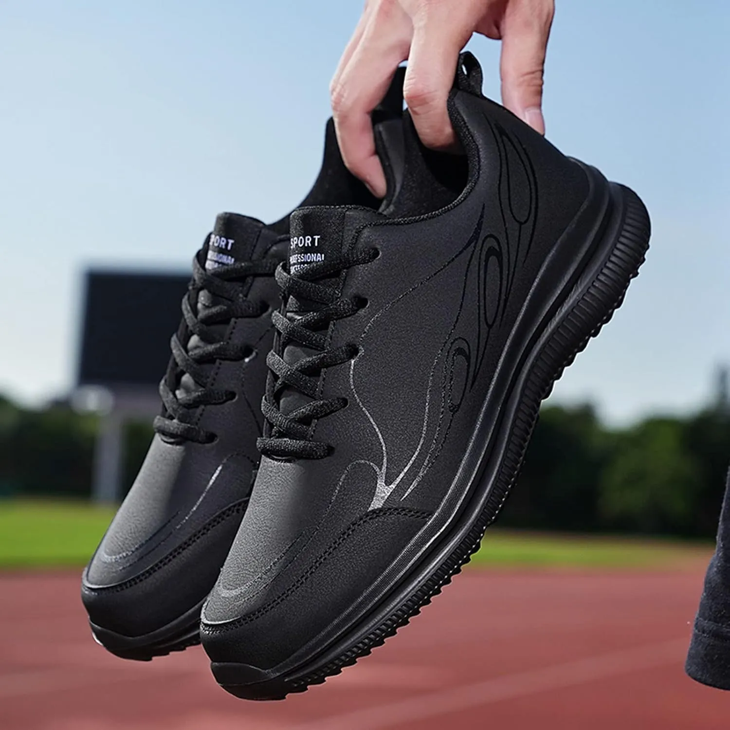 Men's Breathable Stretch Workout Shoes Casual Sneaker Mesh Breathable Walking Shoe Sport Jogging Walking Shoes