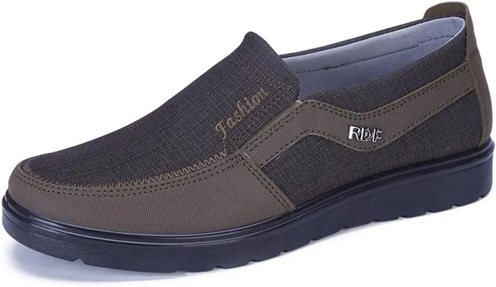 Men's Casual Loafer Breathe Business Slip On Non-Slip Soft Sole Shoe Comfort Lightweight Driving Travel Walking Flat